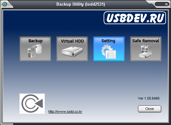 iODD Backup Utility v1.00.6466 – [USBDev.ru]
