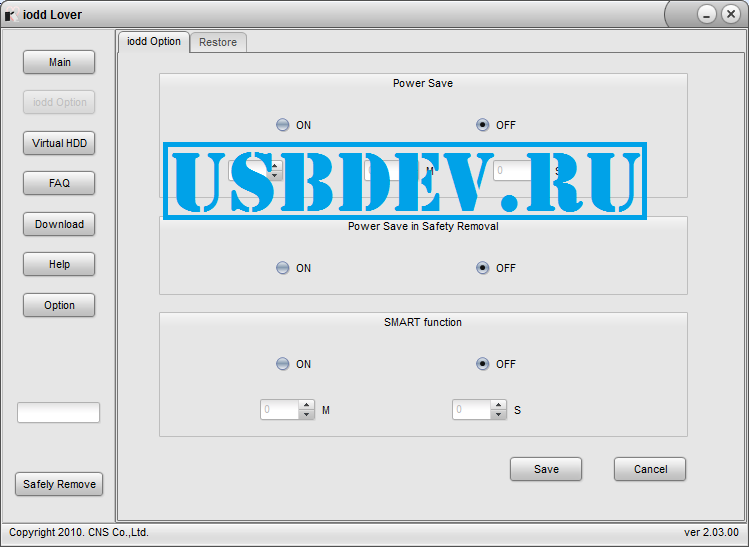 iodd Lover v2.03.00 – [USBDev.ru]