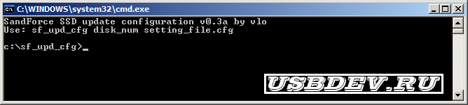 SandForce SSD update configuration v0.3a (sf_upd_cfg) – [USBDev.ru]